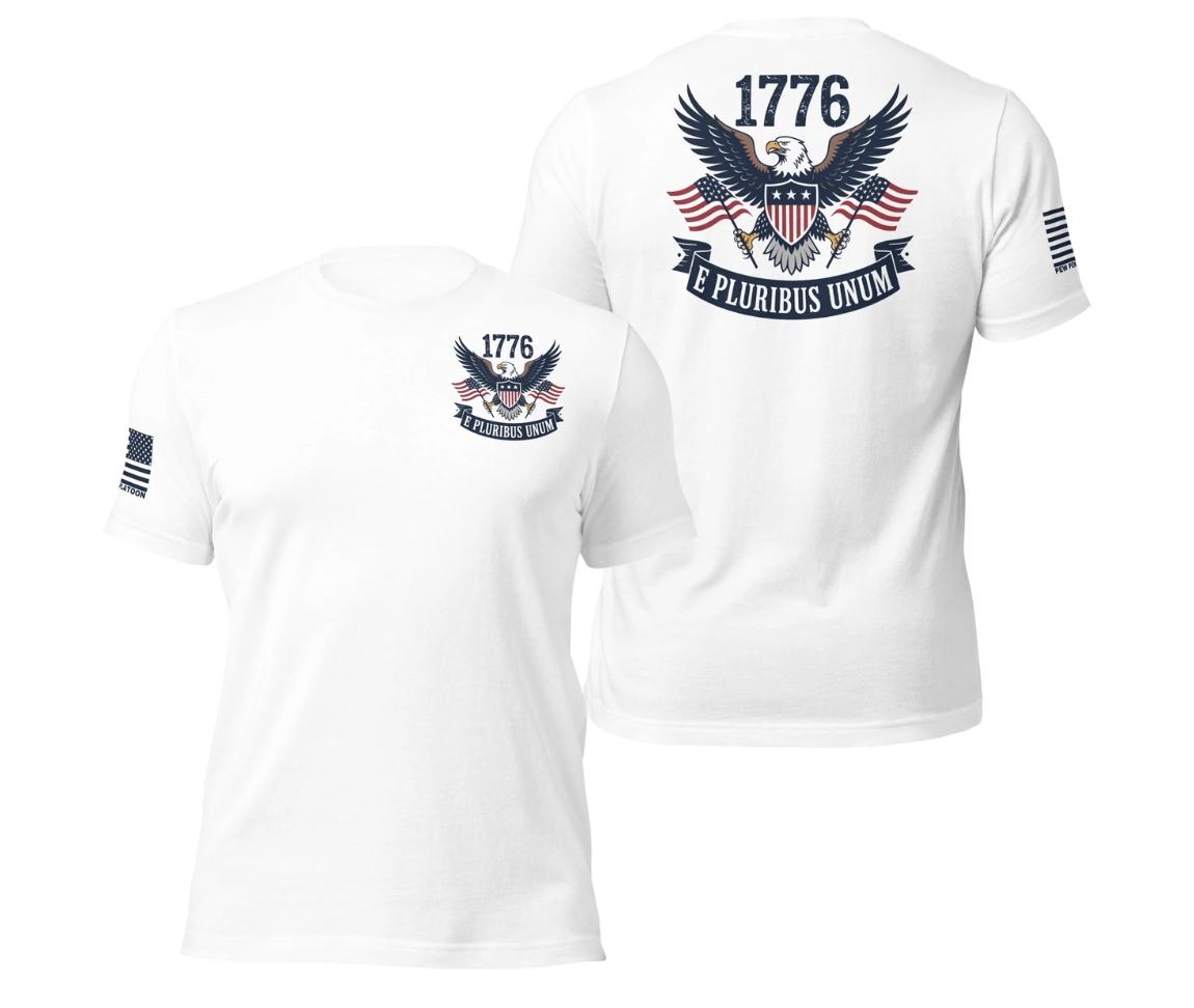 E Plurubis Unum Bald Eagle 1776 t-shirt