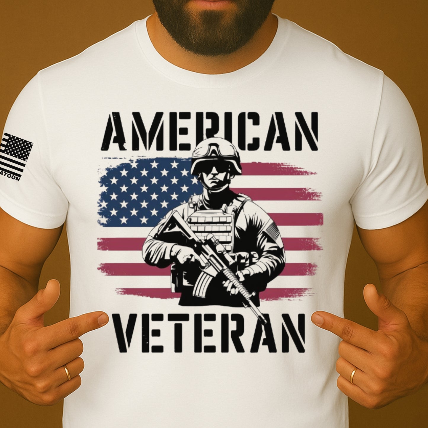 American Veteran US Flag Shirt