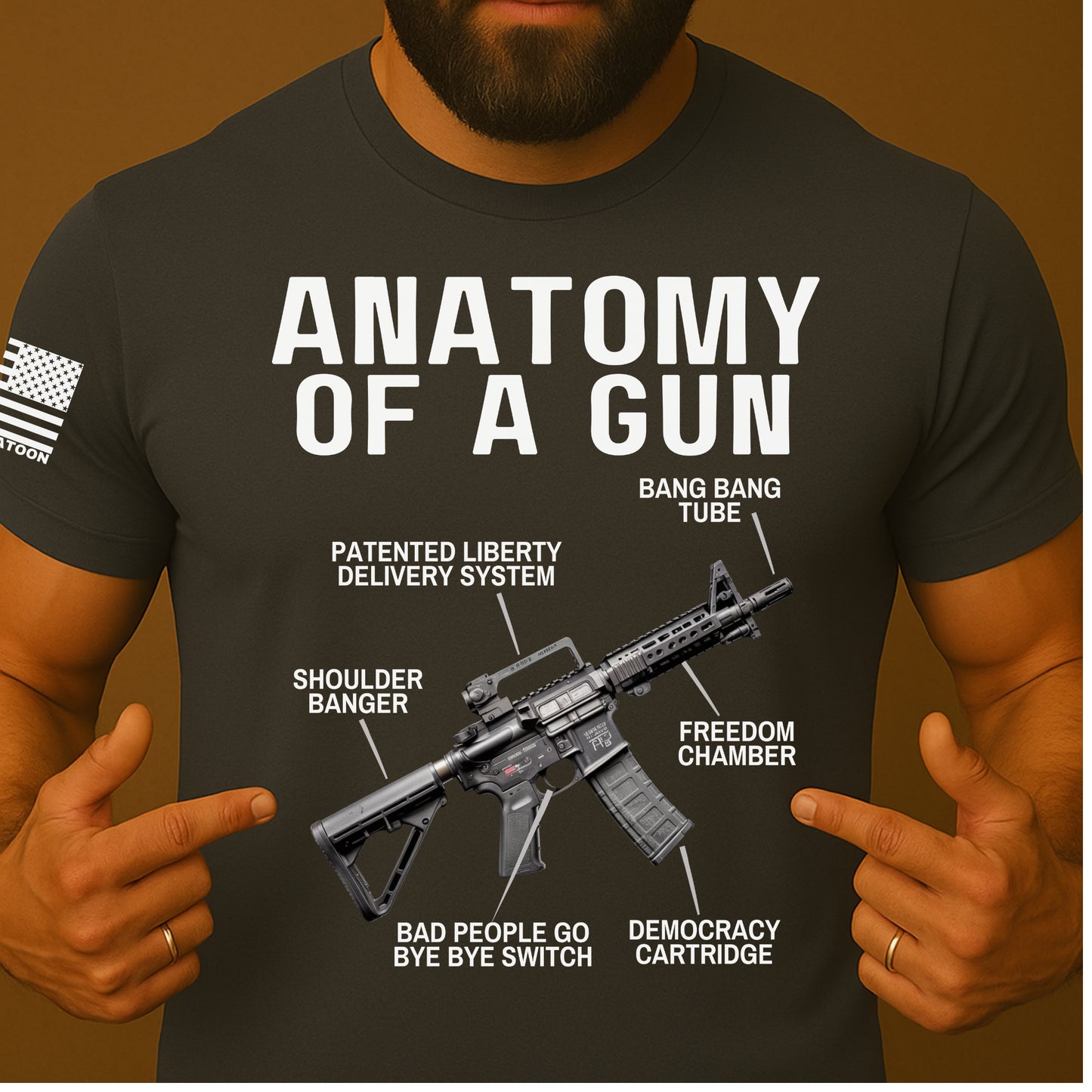 Anatomy of a Gun Funny shirt