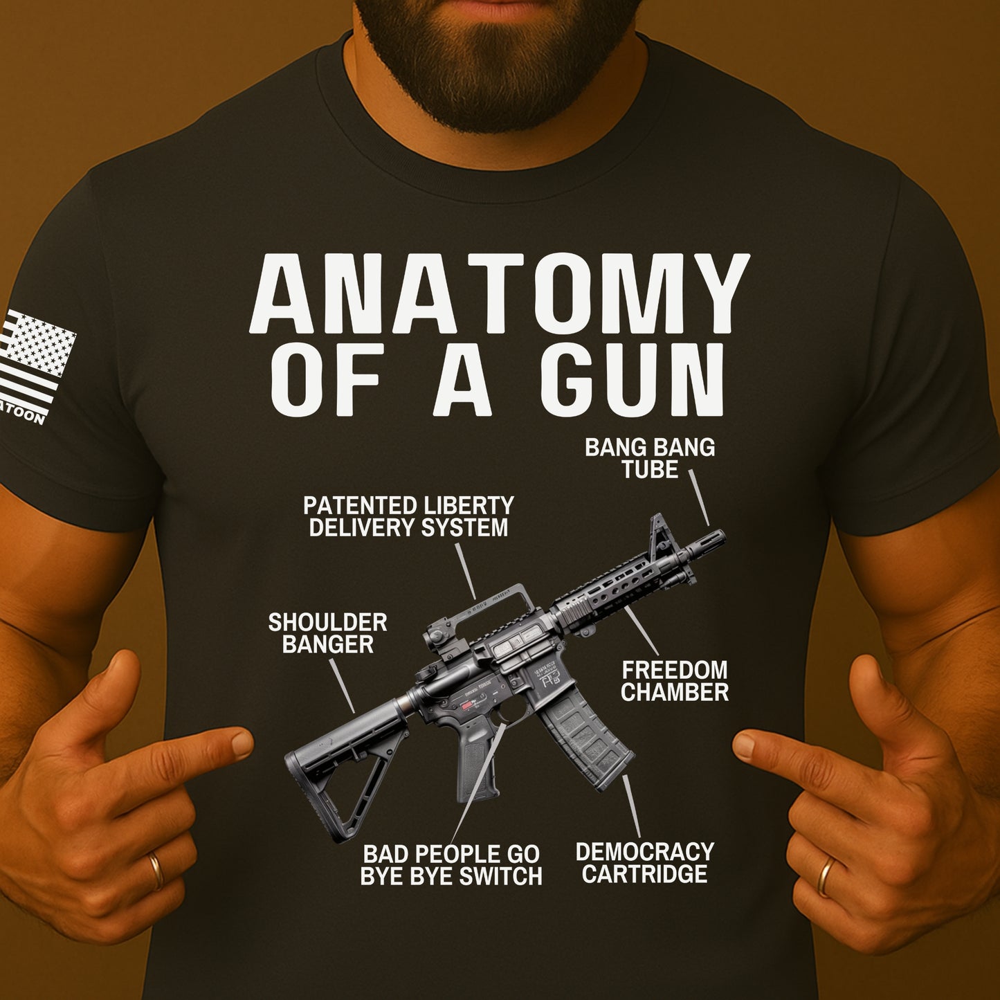 Anatomy of a Gun Funny shirt