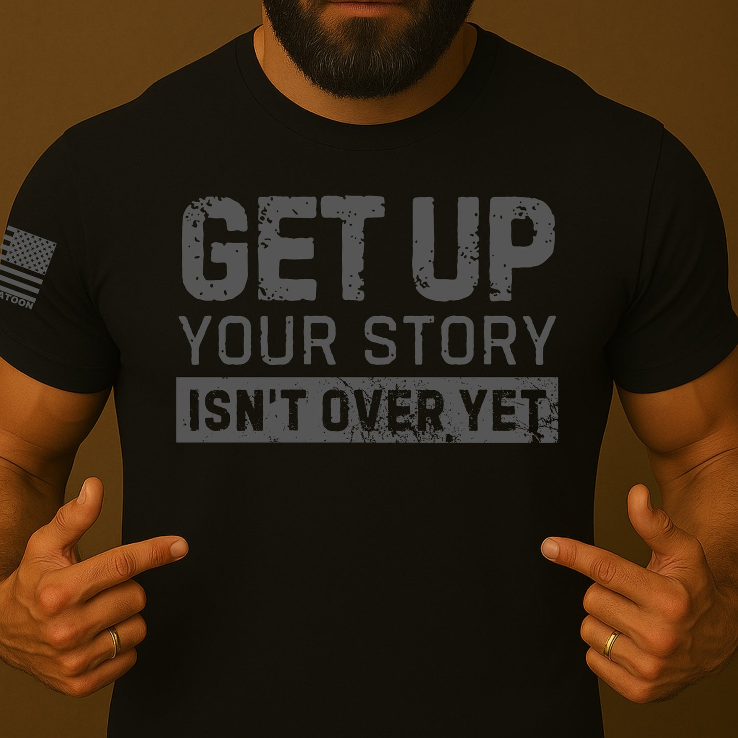 Get up Your Story Isn't Over Yet Gym Shirt
