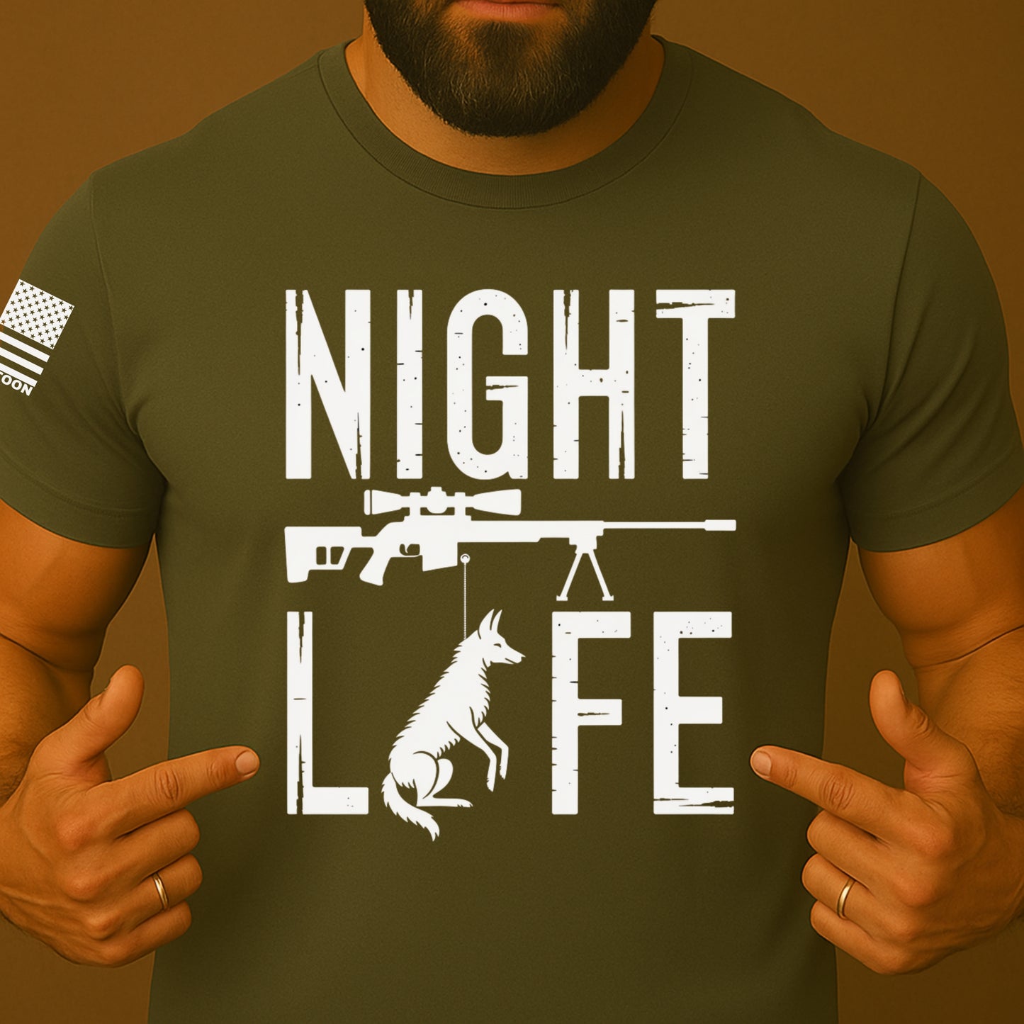 Night Life Coyote Hunting Shirt