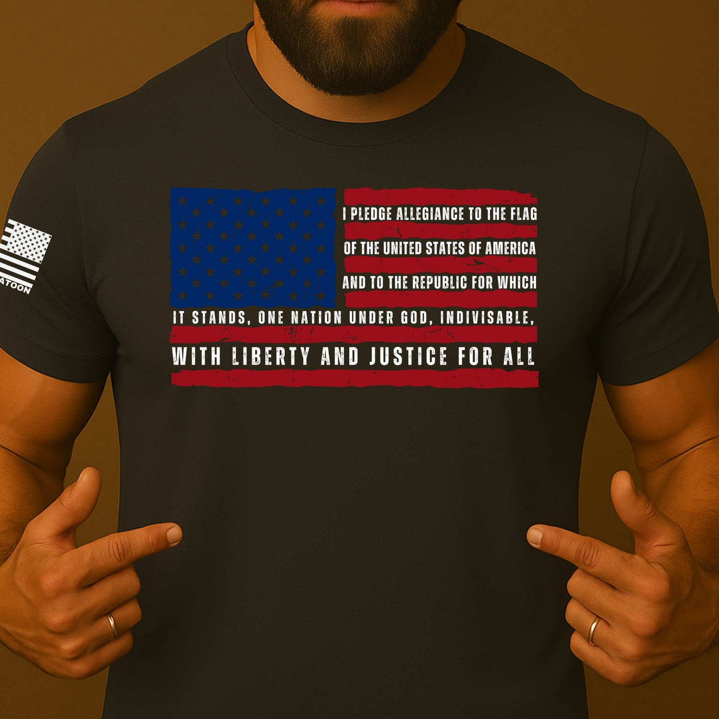 Pledge of Allegiance US Flag Shirt