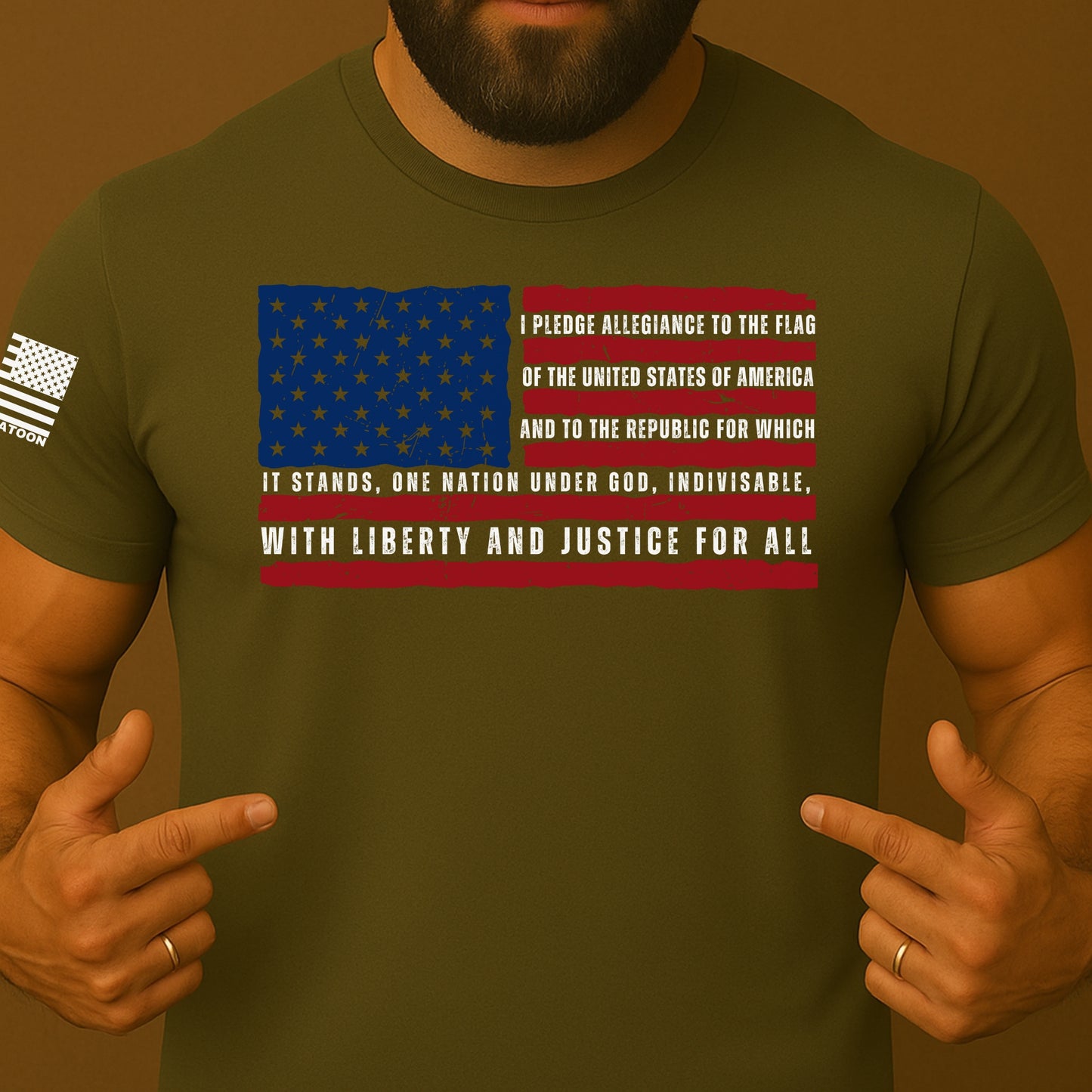Pledge of Allegiance US Flag Shirt