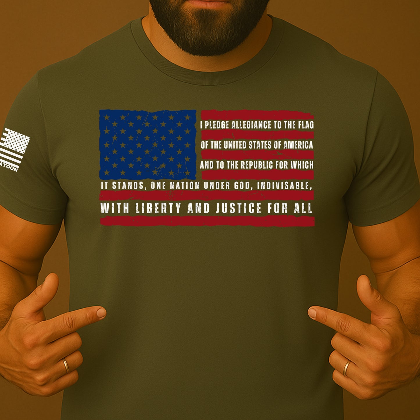 Pledge of Allegiance US Flag Shirt