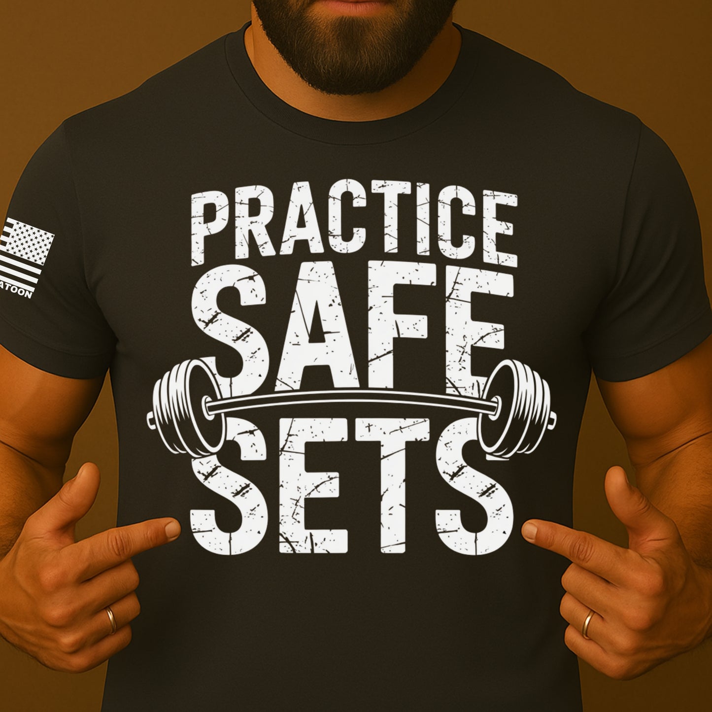 Practice Safe Sets Funny Gym Shirt