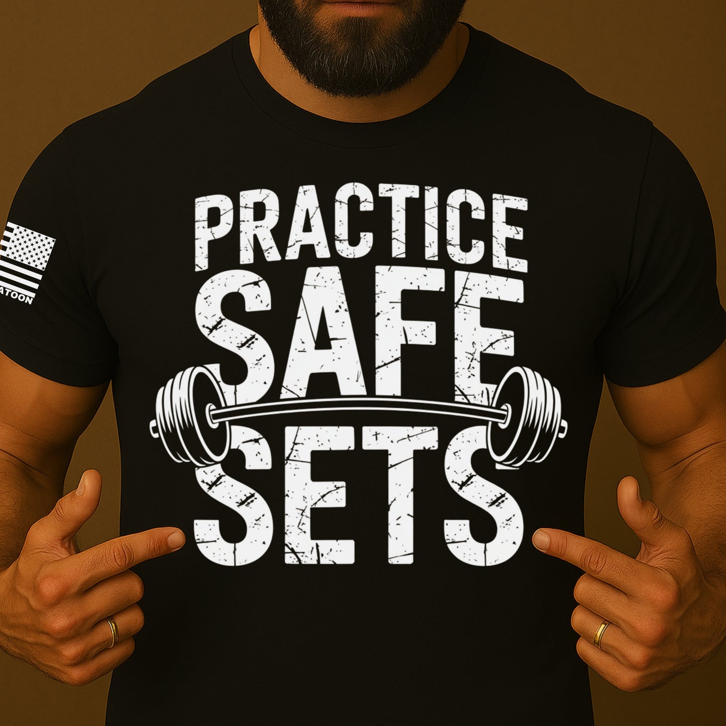 Practice Safe Sets Funny Gym Shirt