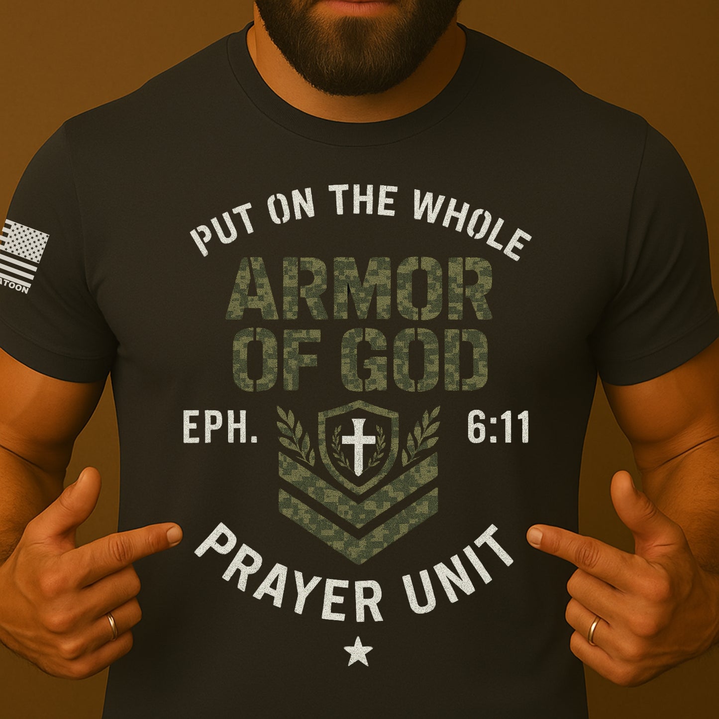 Put On The Whole Armor of God Men's Christian T Shirt