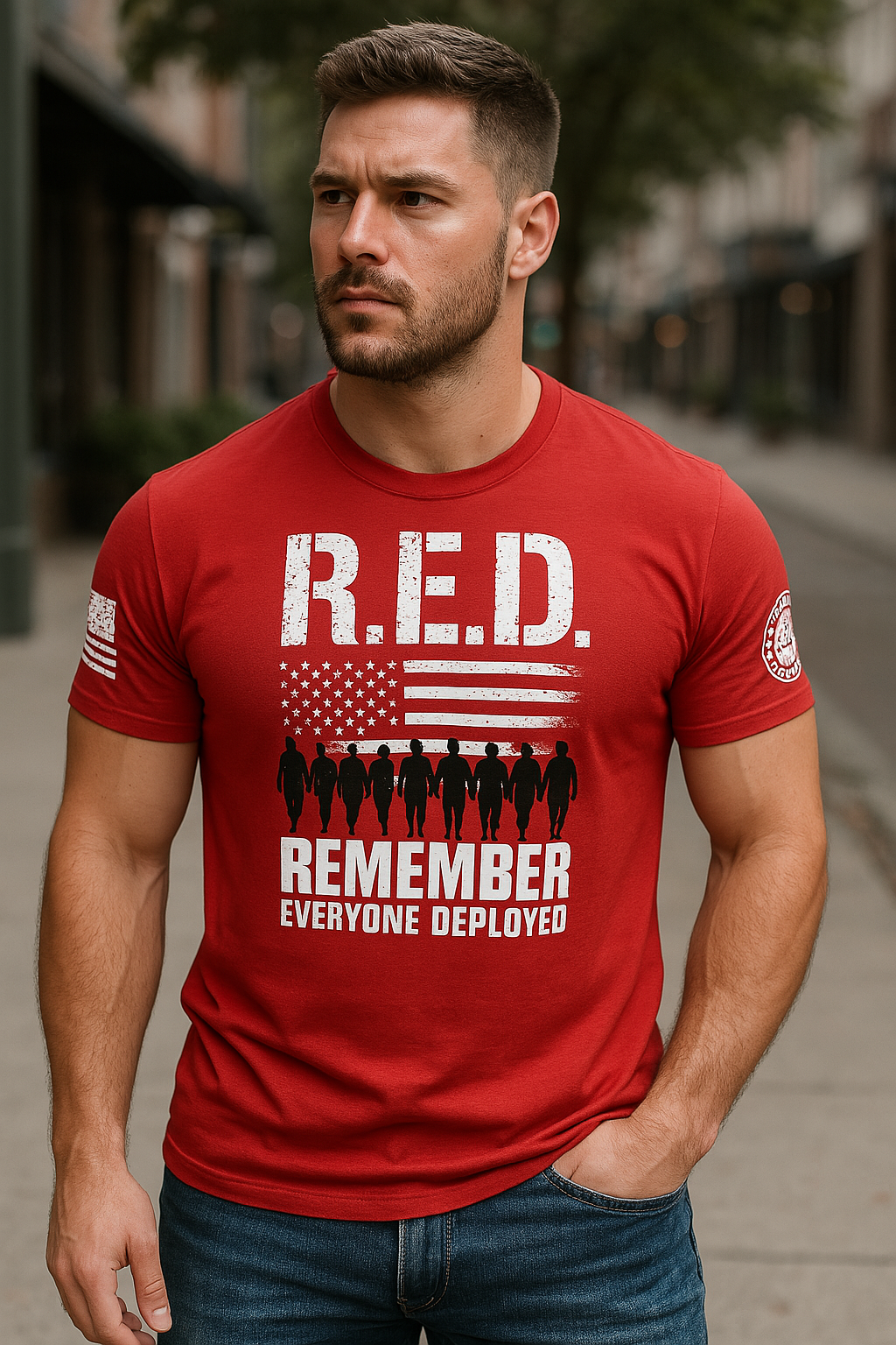 R.E.D. – Remember Everyone Deployed T-Shirt