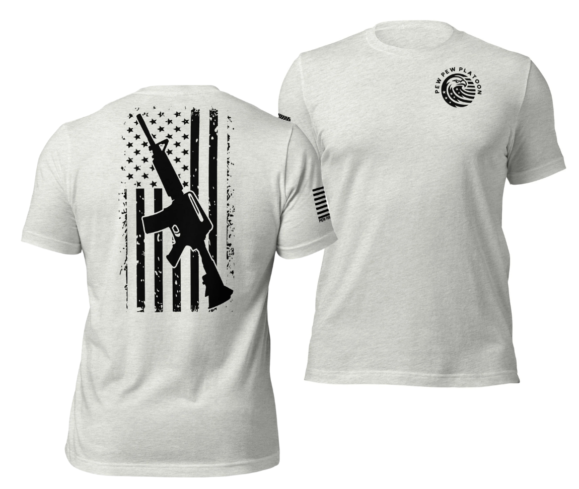 AR-15 Rifle Flag Men's T-Shirt