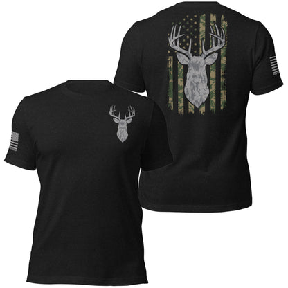 American Buck US Camo Flag Shirt