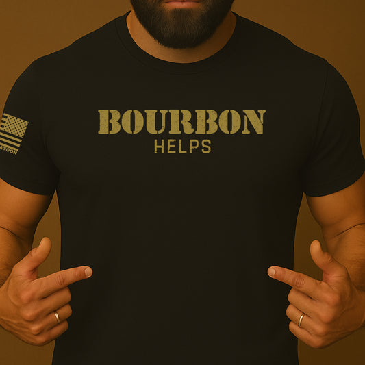 Bourbon Helps Funny Shirt