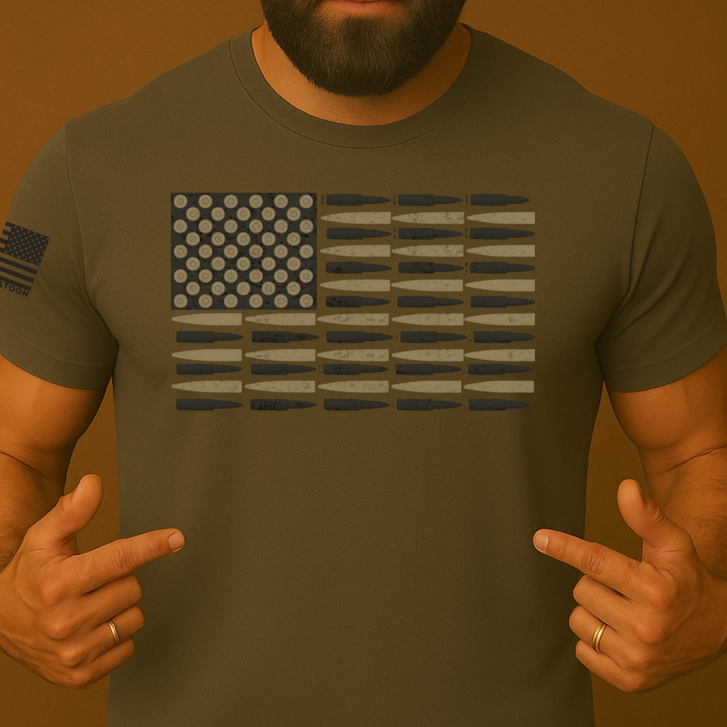 Bullet US Flag Patriot Shirt