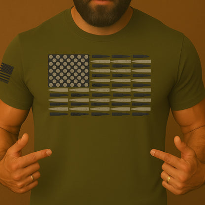 Bullet US Flag Patriot Shirt