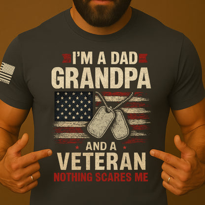 Patriotic Dad Grandpa Veteran Shirt