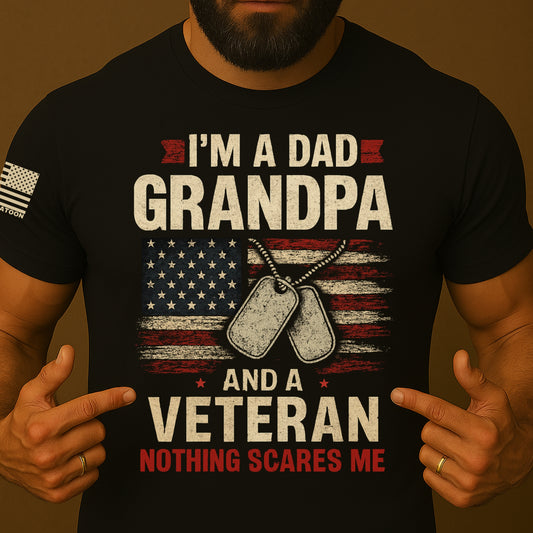 Patriotic Dad Grandpa Veteran Shirt