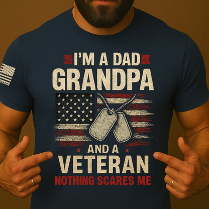 Patriotic Dad Grandpa Veteran Shirt