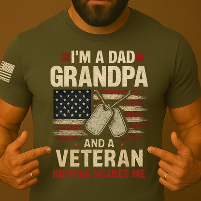 Patriotic Dad Grandpa Veteran Shirt