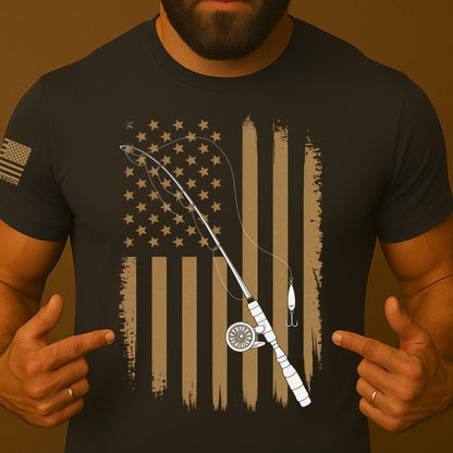 American Fly Fisher US Flag Shirt