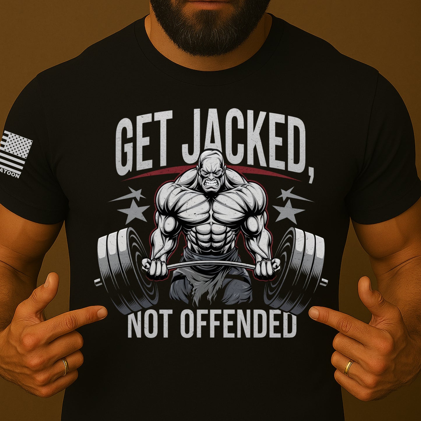 Get Jacked, Not Offended Gym Shirt