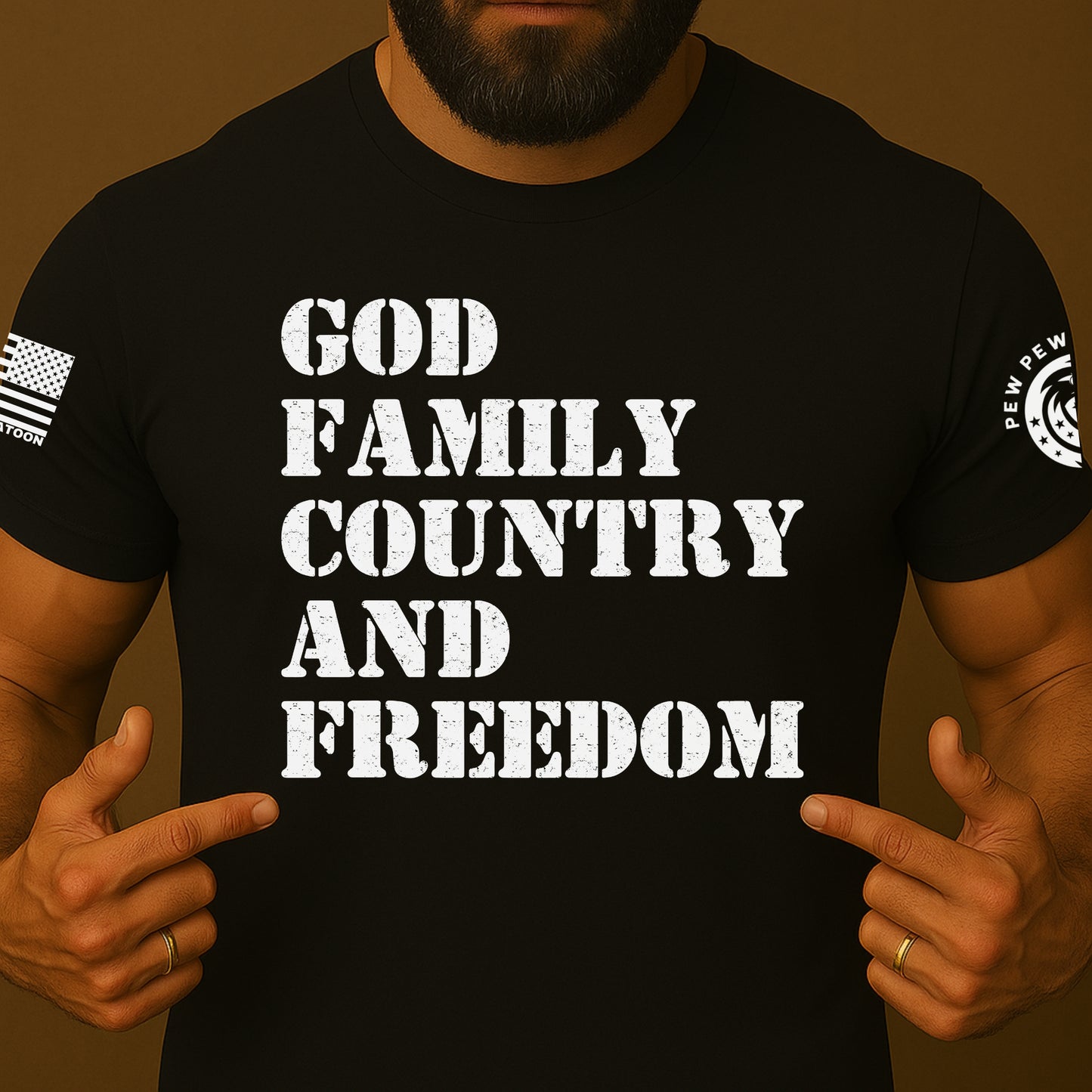 God Family Country Freedom Patriotic Shirt