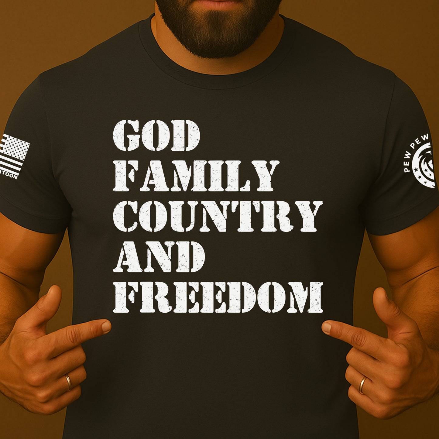 God Family Country Freedom Patriotic Shirt