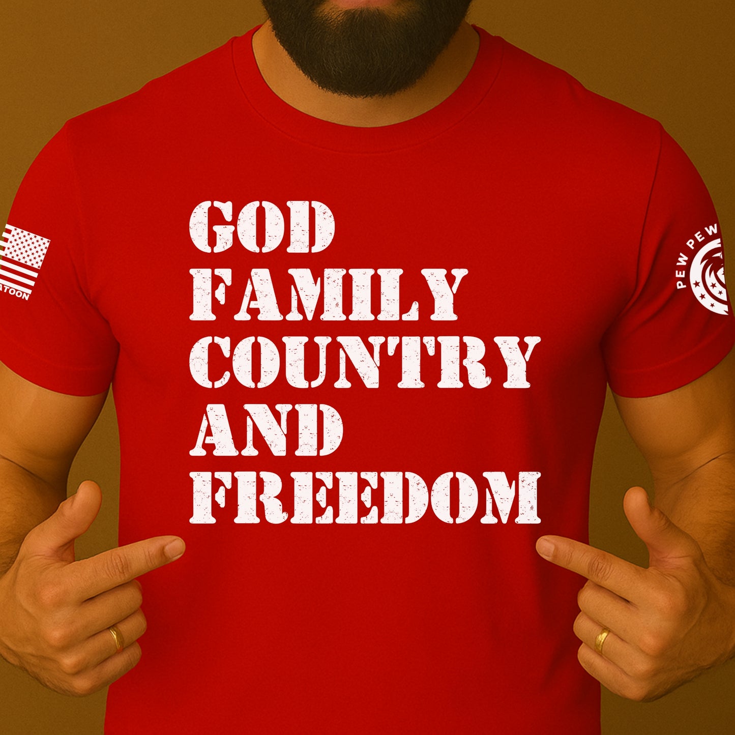 God Family Country Freedom Patriotic Shirt