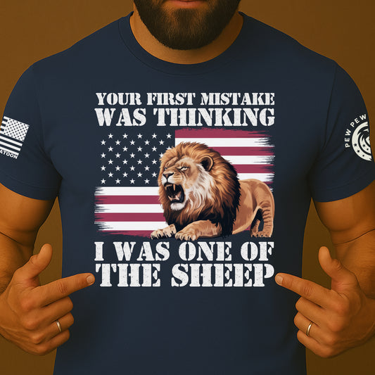 Not One of the Sheep Lion Patriot Shirt