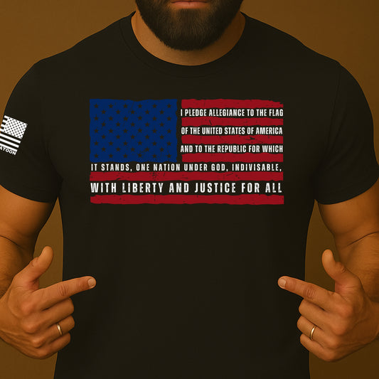 Pledge of Allegiance US Flag Shirt
