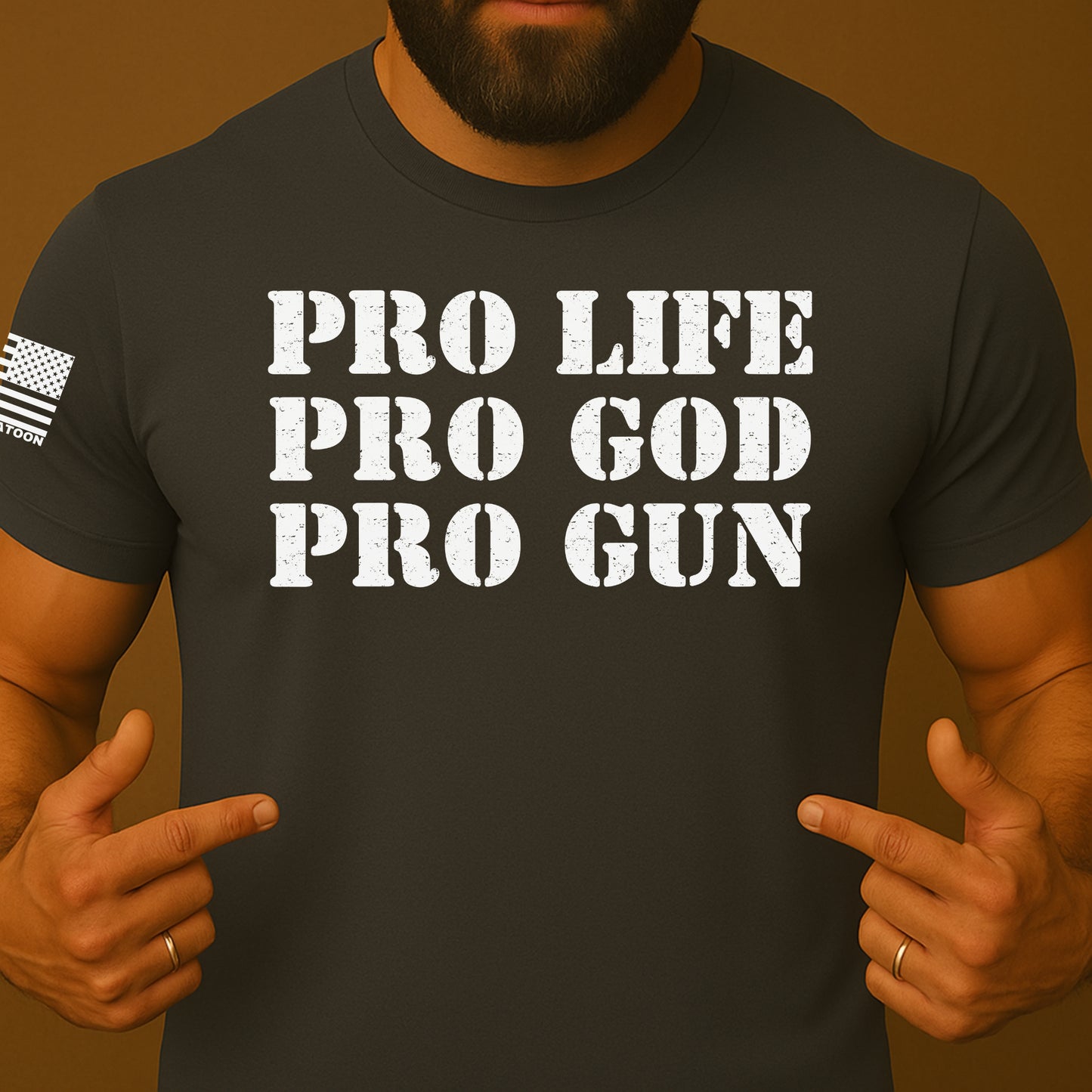 Pro-Life, Pro-God, Pro-Gun Patriot Shirt