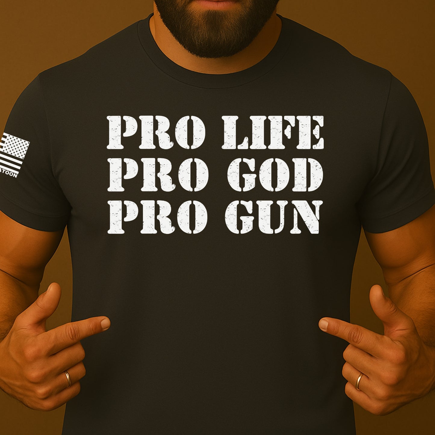 Pro-Life, Pro-God, Pro-Gun Patriot Shirt
