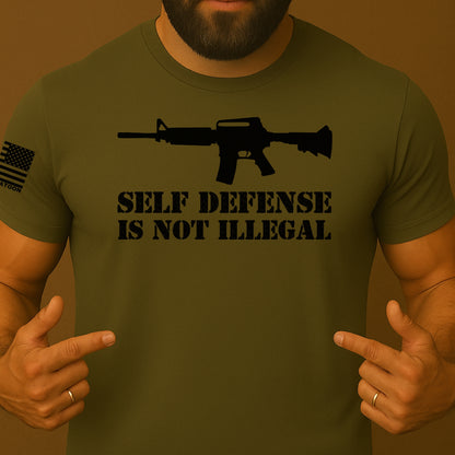 Self-defense is not Illegal 2A Shirt