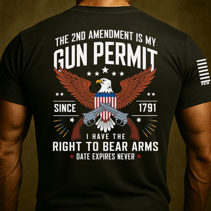 The 2nd Amendment is my Gun Permit Shirt