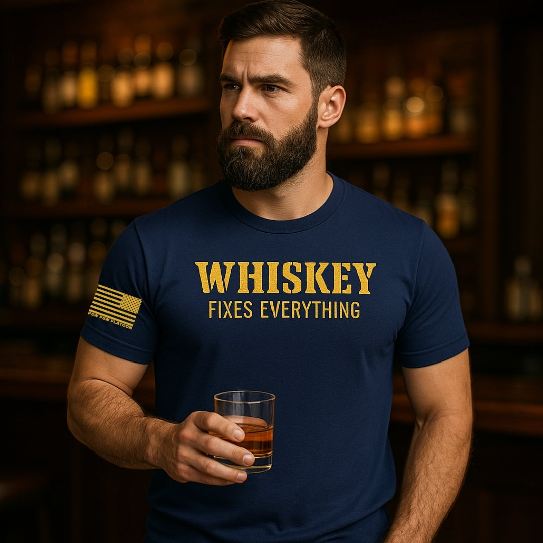 Whiskey Fixes Everything Funny Shirt