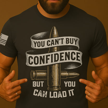 You Can't Buy Confidence But You Can Load It Funny Gun Shirt